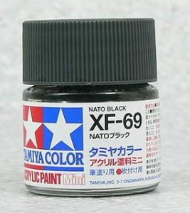 TAMIYA 壓克力系水性漆 10ml NATO 黑色 